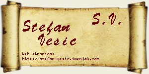 Stefan Vesić vizit kartica